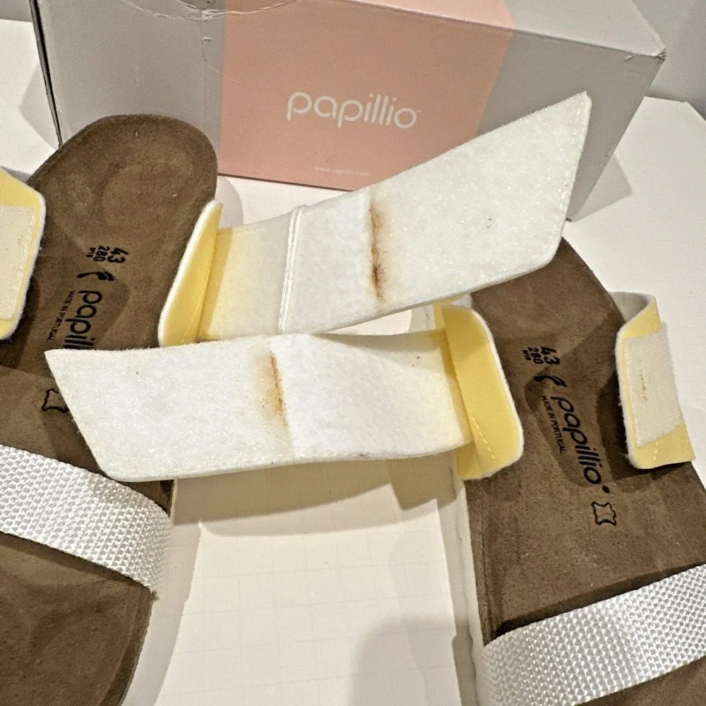 Birkenstock Size EU 43 M10W12 Papillio Clara Pap Sandal Pastel Yellow Narrow Fit